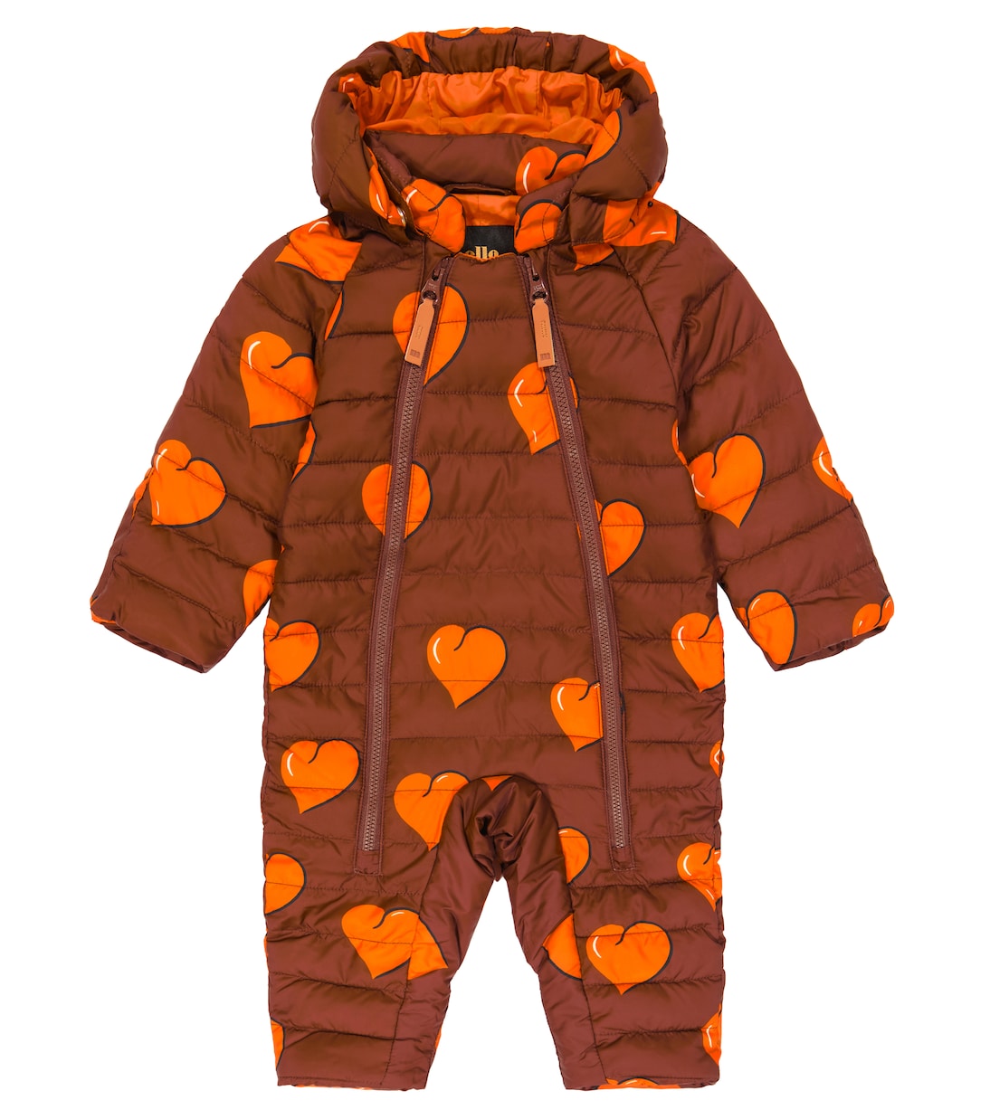 Baby Hearts printed snowsuit | Mini Rodini