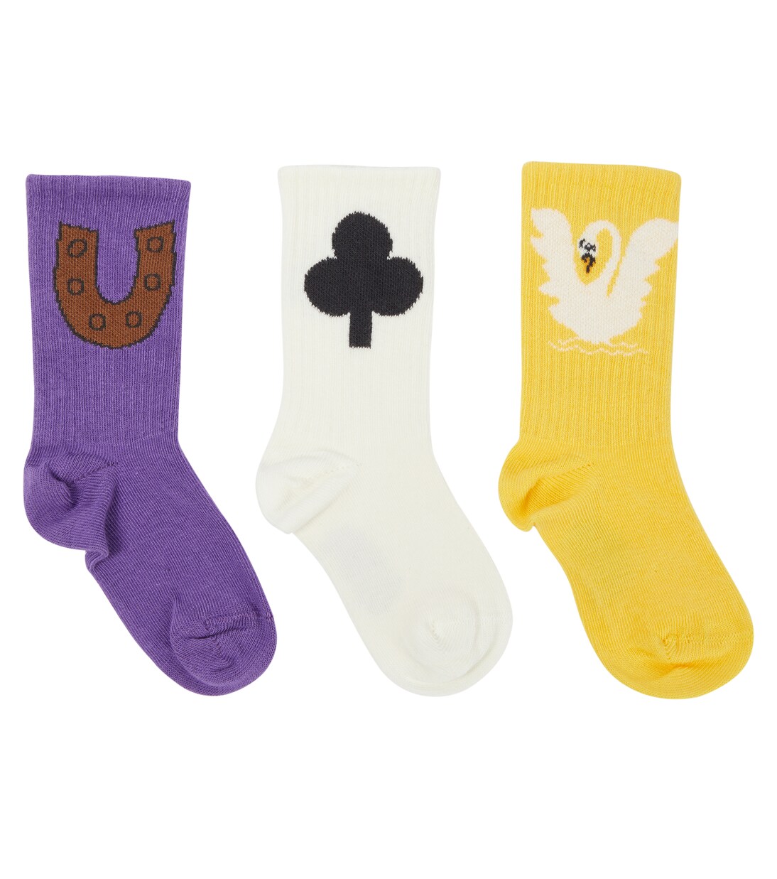 Set of 3 cotton-blend socks | Mini Rodini