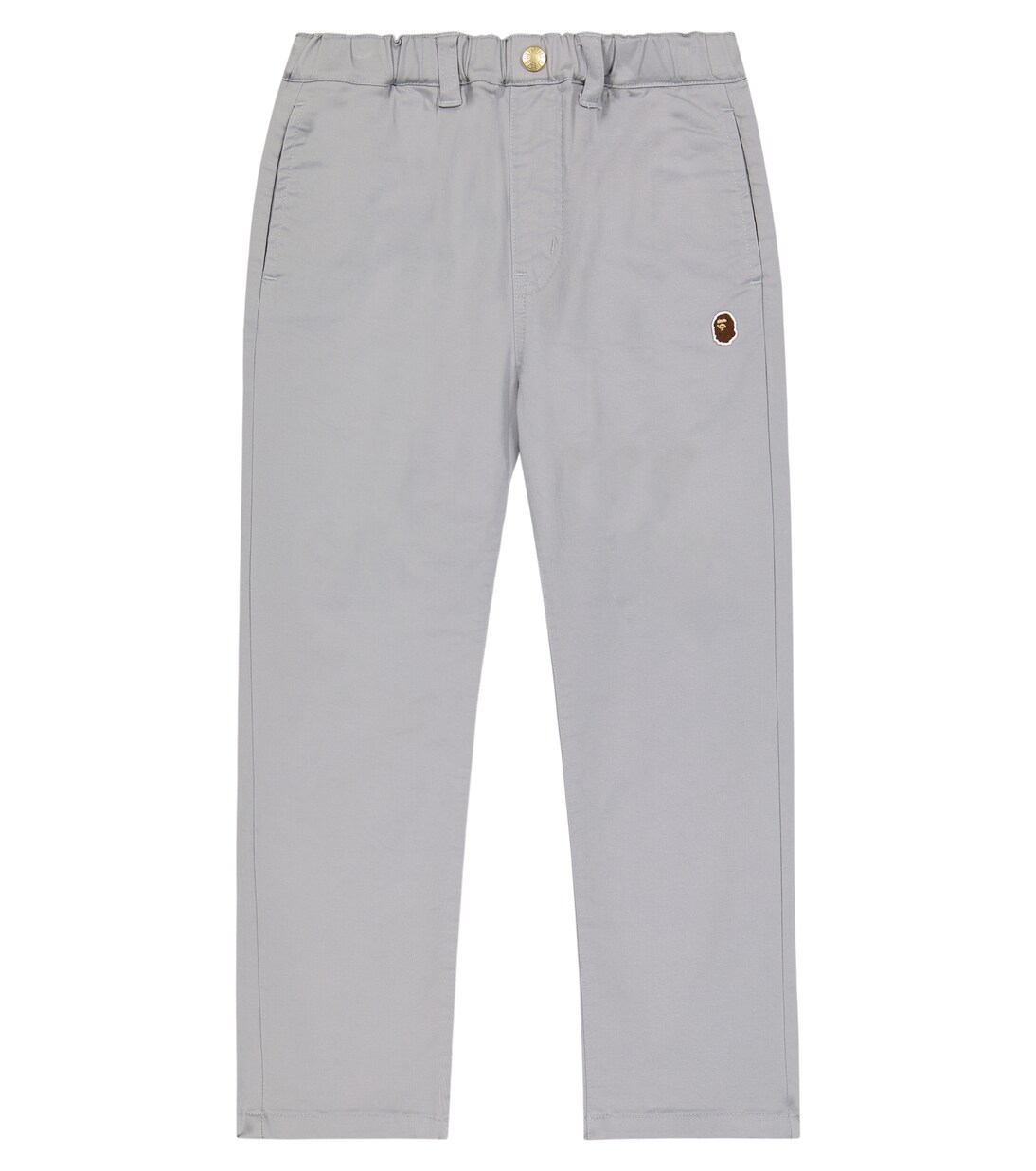 Tuck embroidered twill pants | BAPE Kids