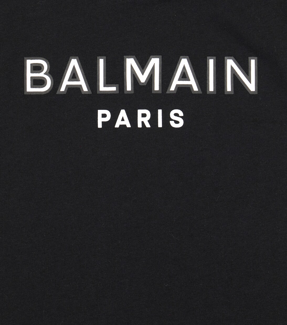 Logo cotton jersey top | Balmain Kids