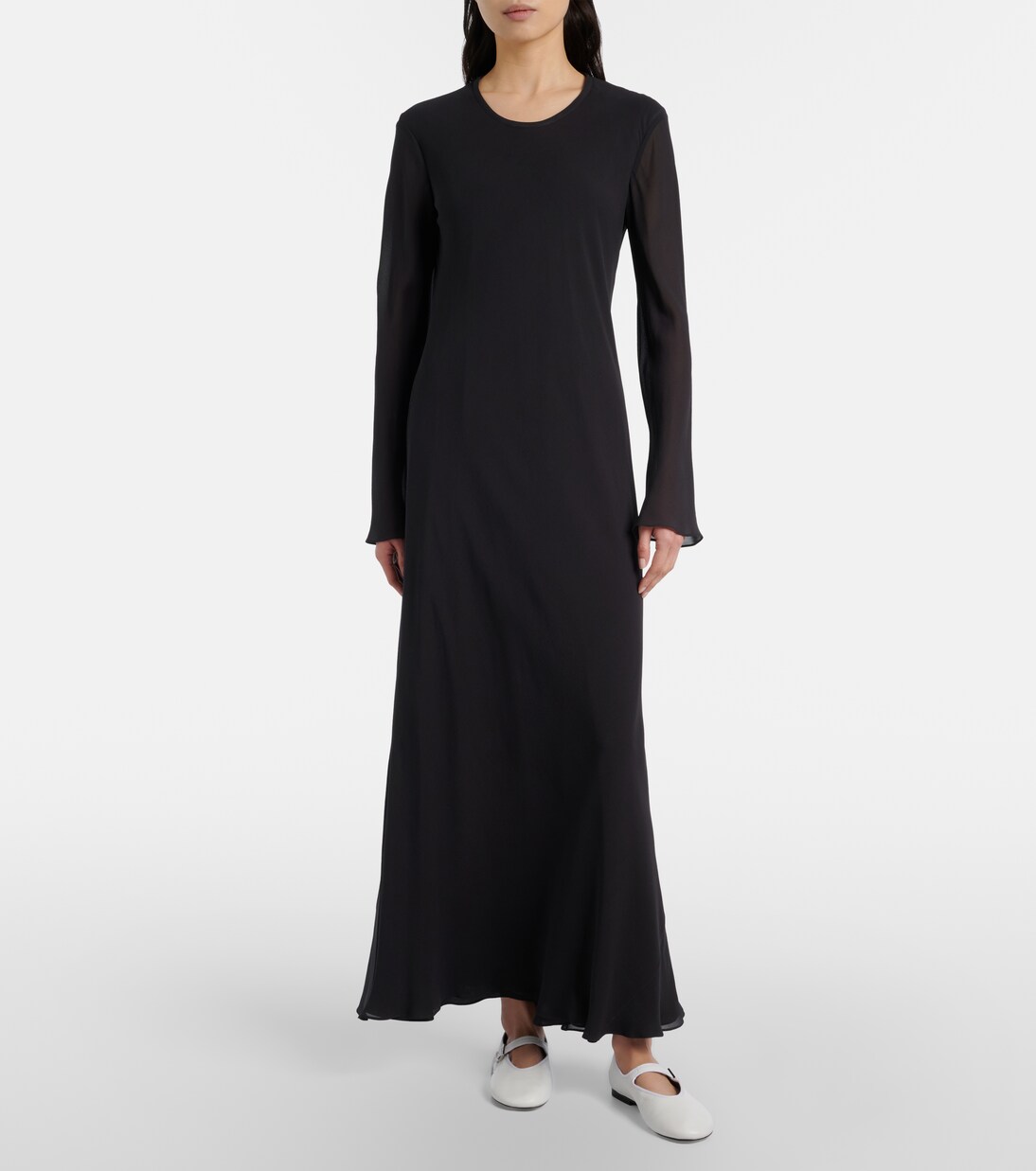 Leather Mary Jane ballet flats | The Row