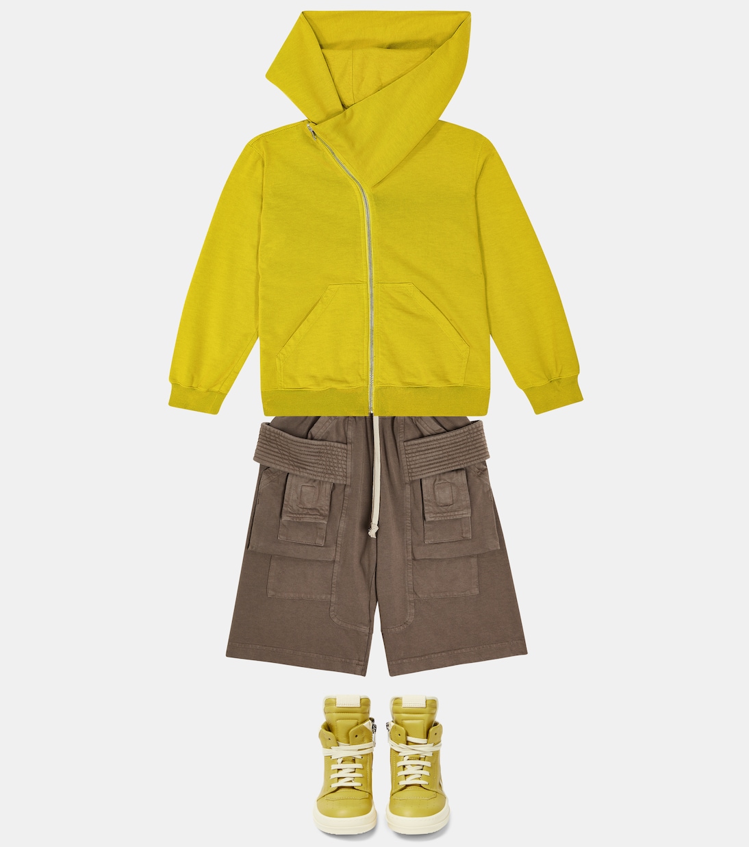 Sweat-shirt à capuche Mountain en coton | Rick Owens Kids