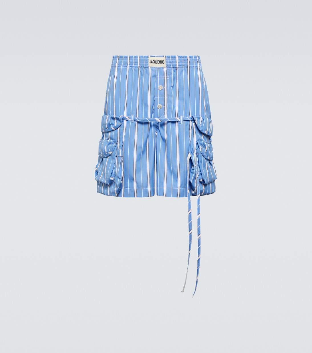 Le short Trivela en coton rayé | Jacquemus