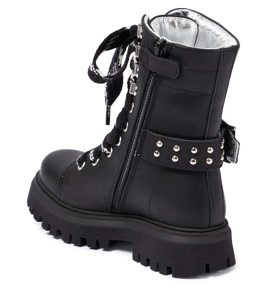 Bottines en cuir à ornements | Monnalisa