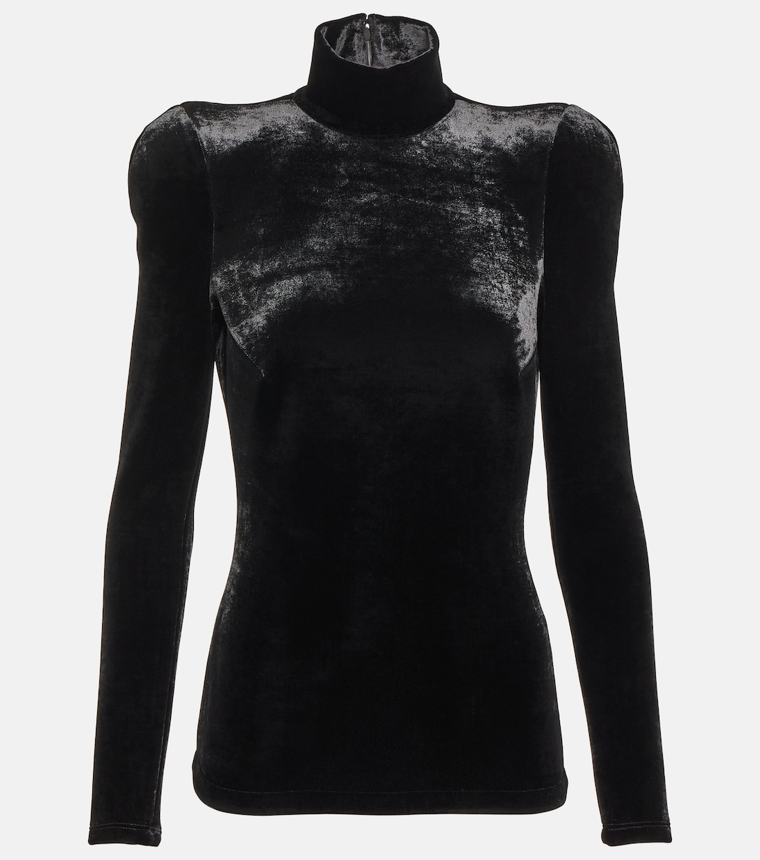 Velvet turtleneck top | Balenciaga