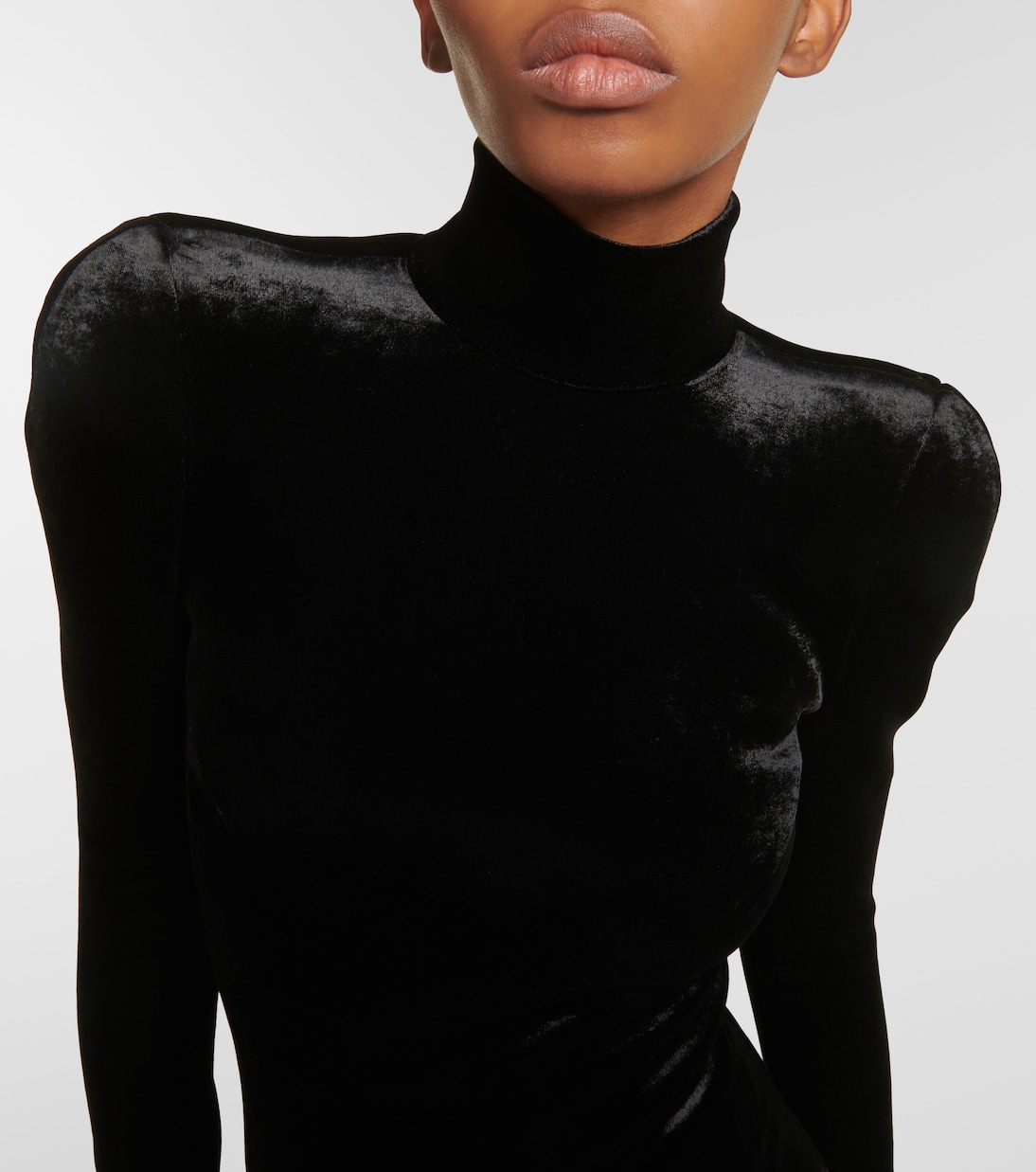 Velvet turtleneck top | Balenciaga