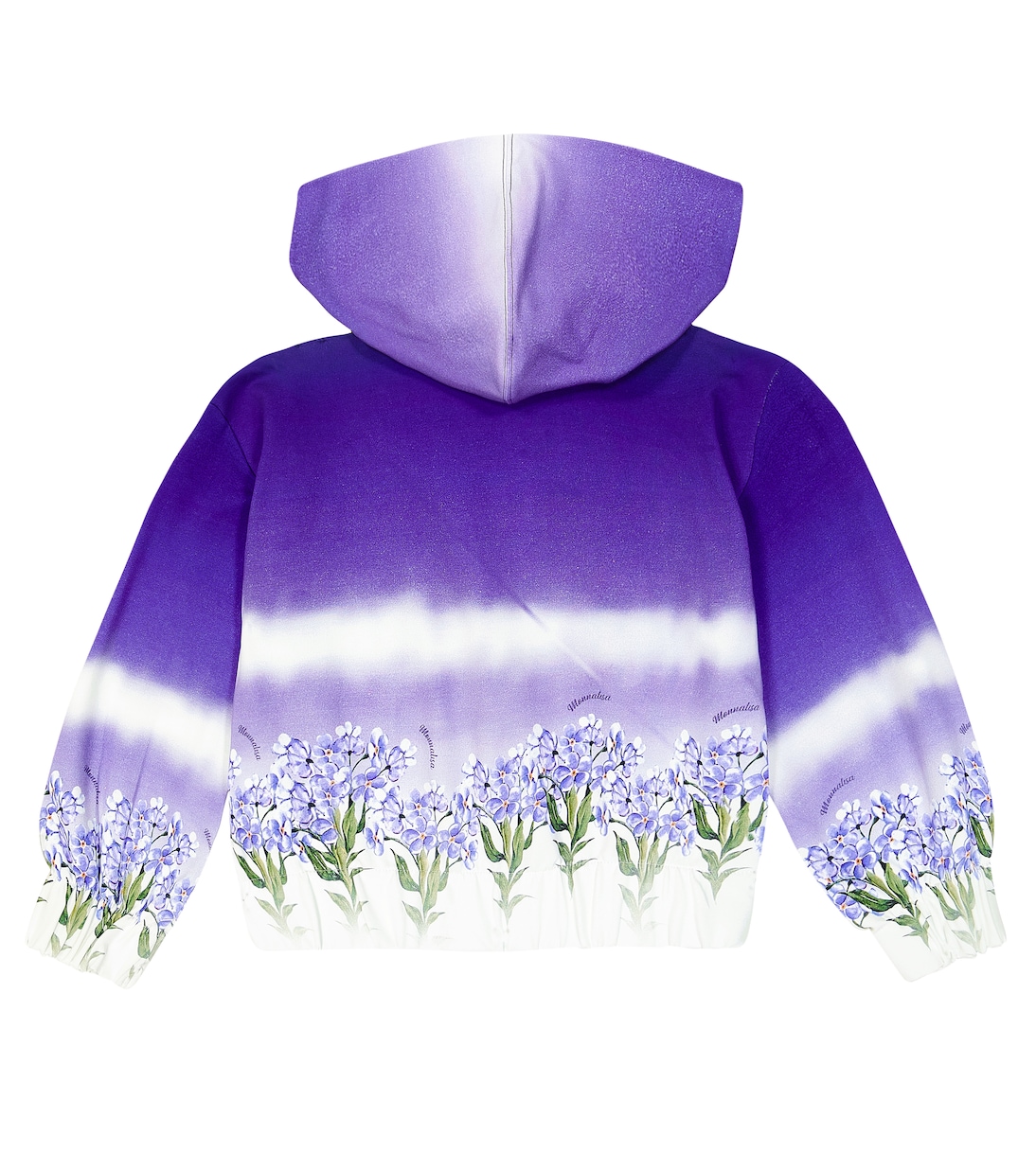 Printed cotton-blend hoodie | Monnalisa