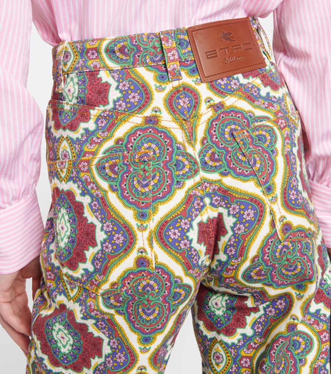 Bedruckte High-Rise Wide-Leg Jeans | Etro