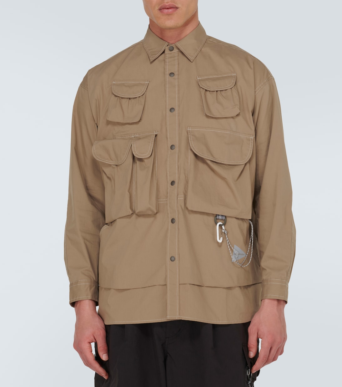 Cotton-blend field jacket | And Wander