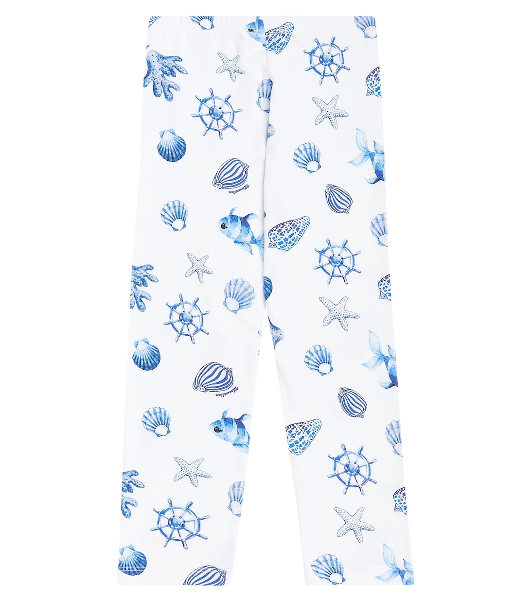 Printed cotton-blend jersey leggings | Monnalisa