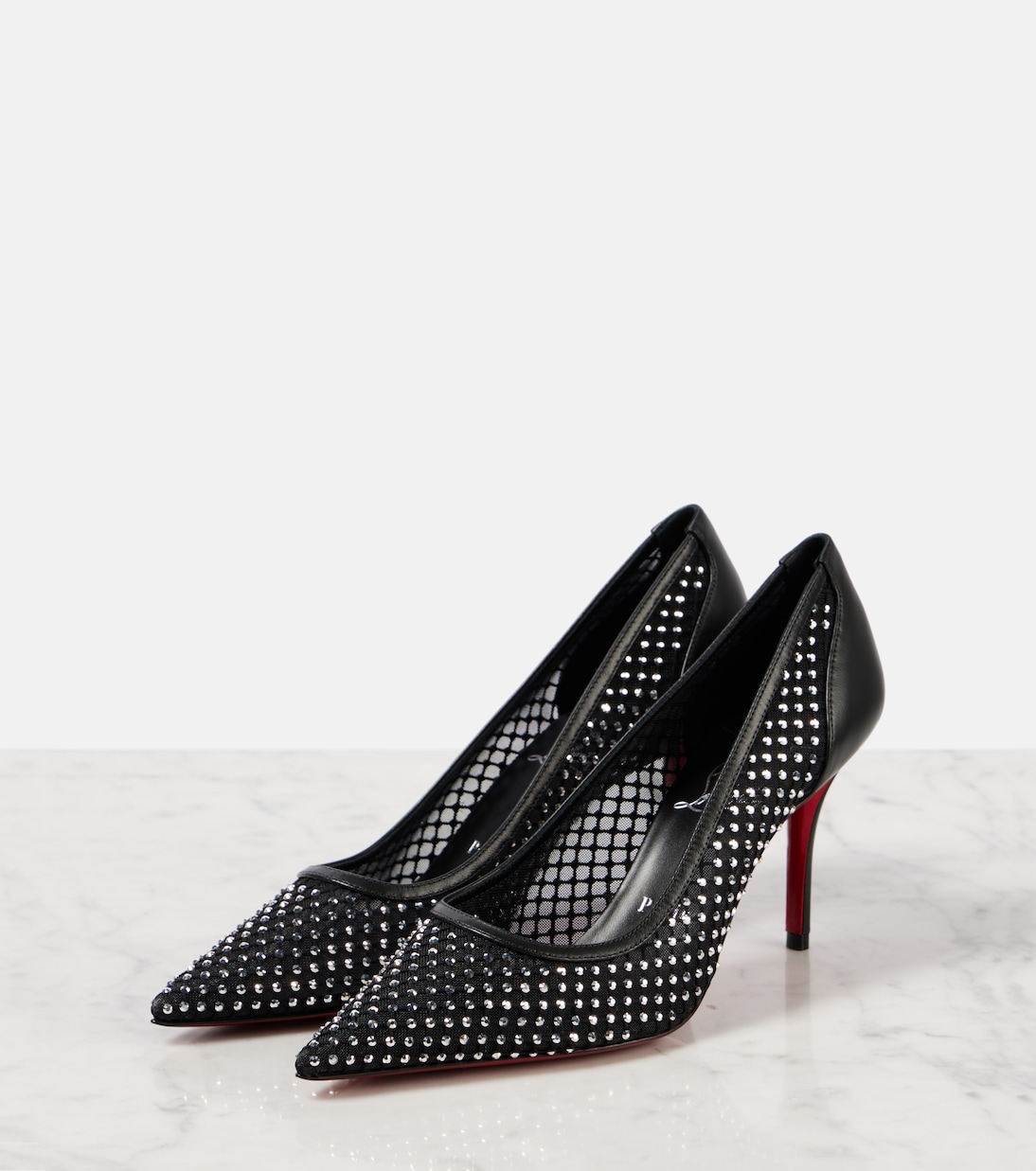 Verzierte Pumps Apostropha 80 aus Mesh | Christian Louboutin