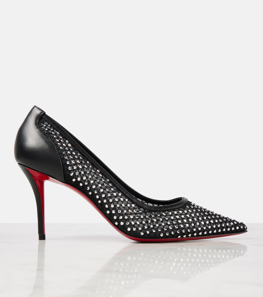 Verzierte Pumps Apostropha 80 aus Mesh | Christian Louboutin