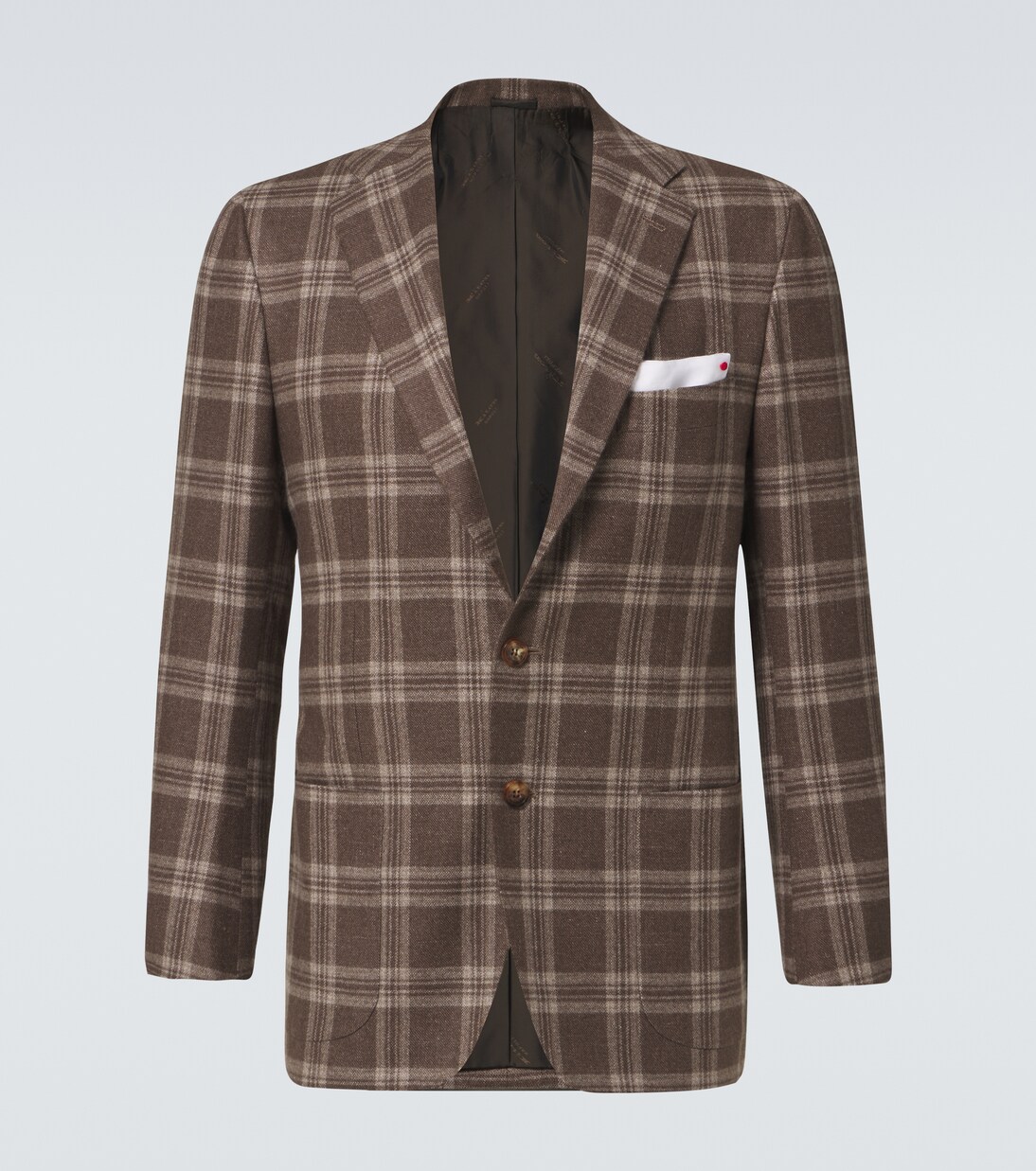 Blazer en laine, soie et lin | Kiton
