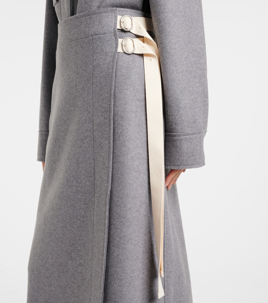 Wickelrock aus einem Wollgemisch | Jil Sander