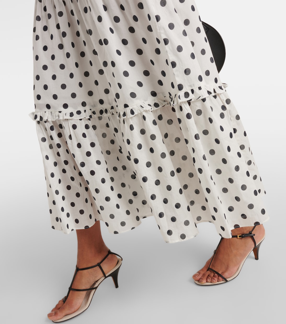 Robe midi Eleanor en coton à pois | Rixo