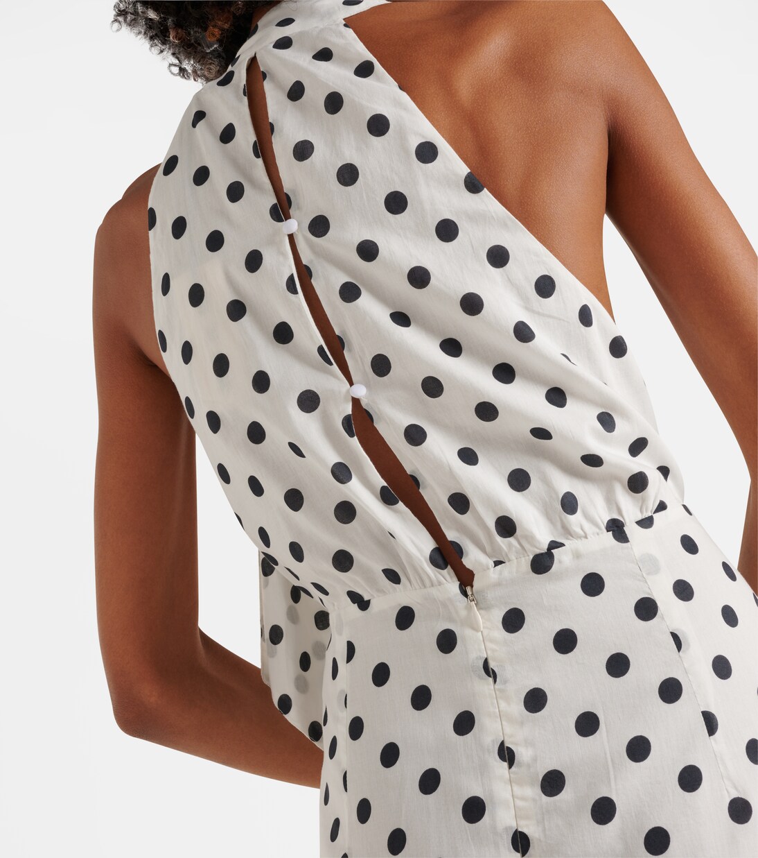 Robe midi Eleanor en coton à pois | Rixo