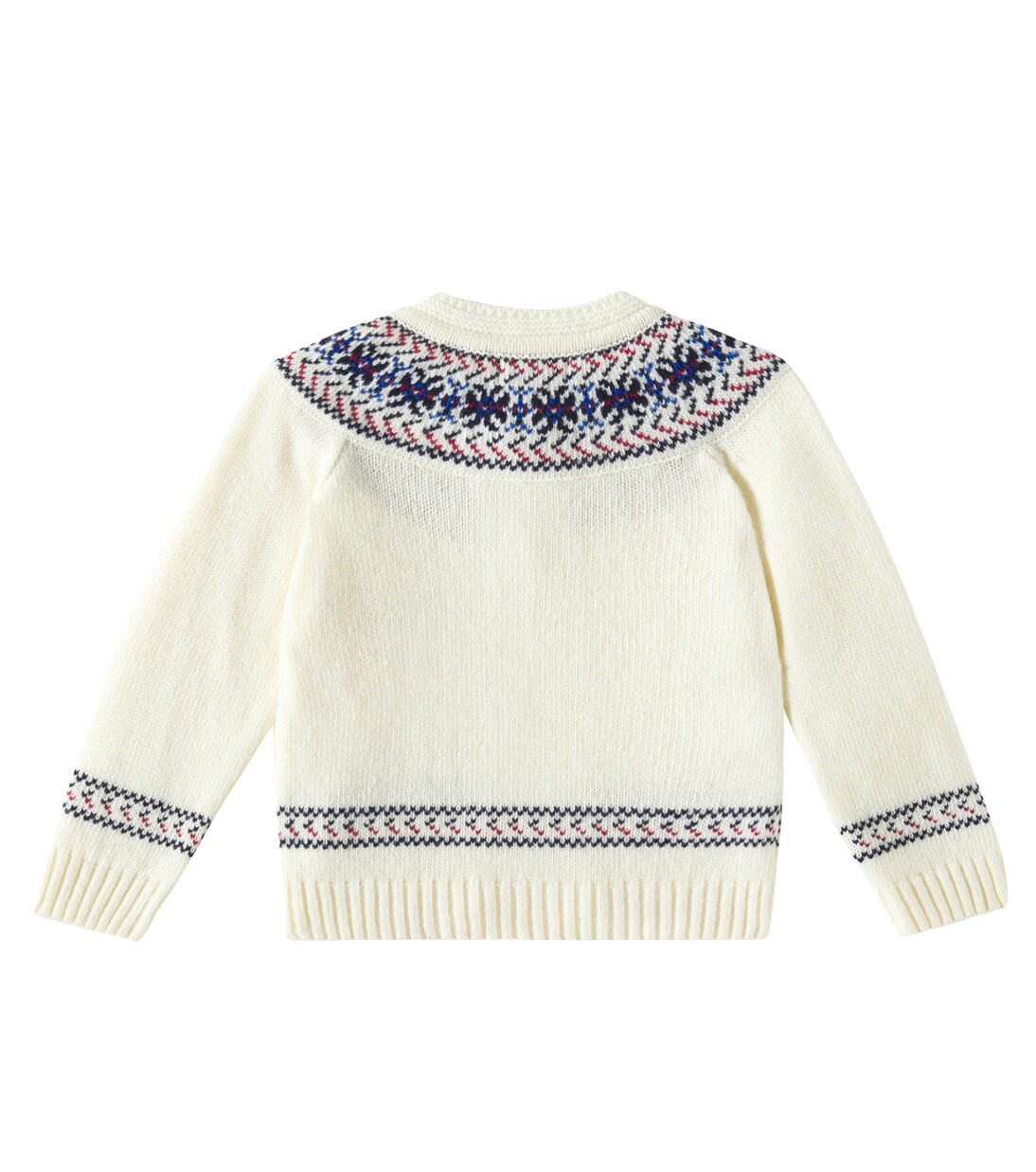 Baby Fair Isle wool-blend cardigan | La Coqueta