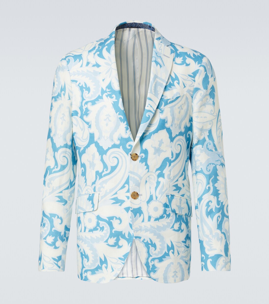 Printed single-breasted cotton blazer | Etro