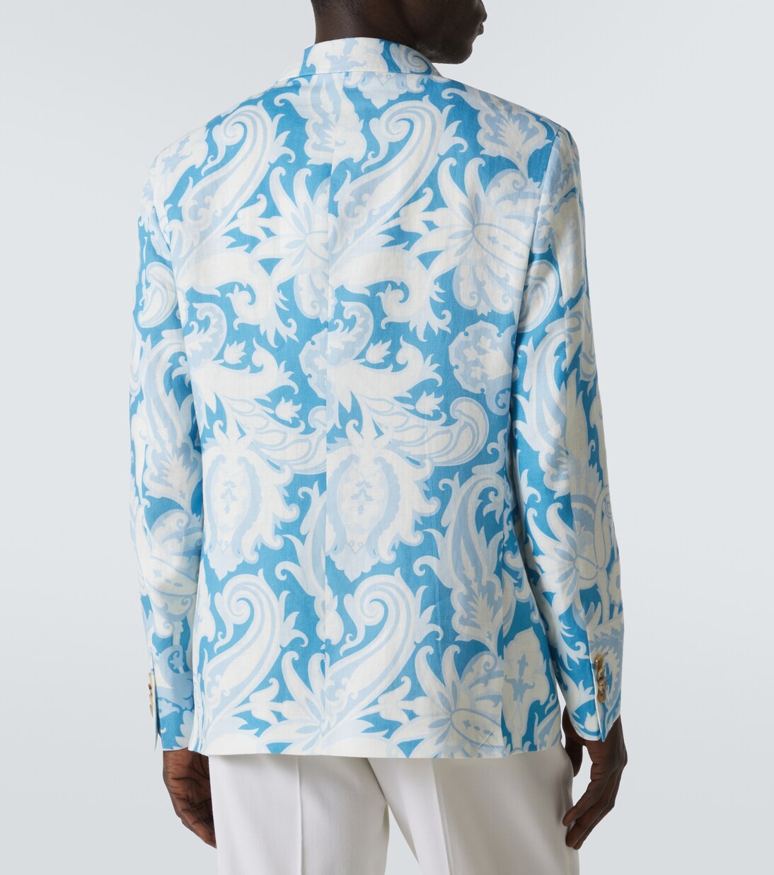 Printed single-breasted cotton blazer | Etro