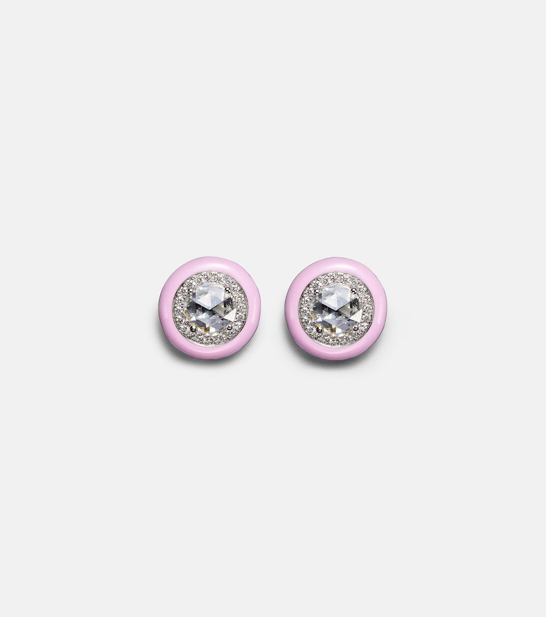 Boucles d'oreilles en or blanc 18 ct et diamants | Kamyen