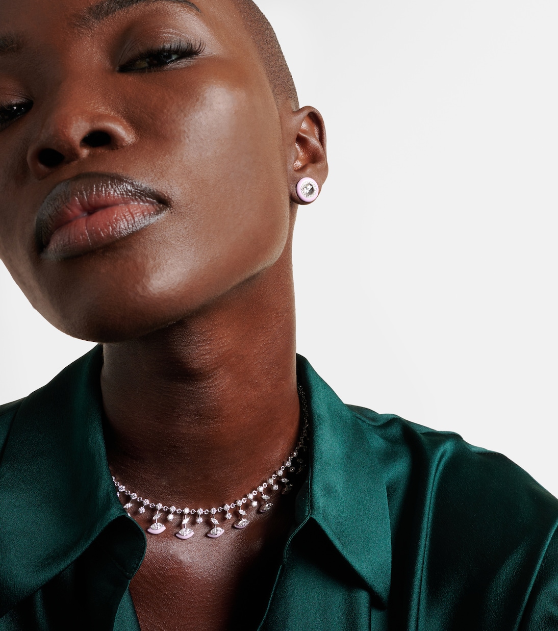 Boucles d'oreilles en or blanc 18 ct et diamants | Kamyen