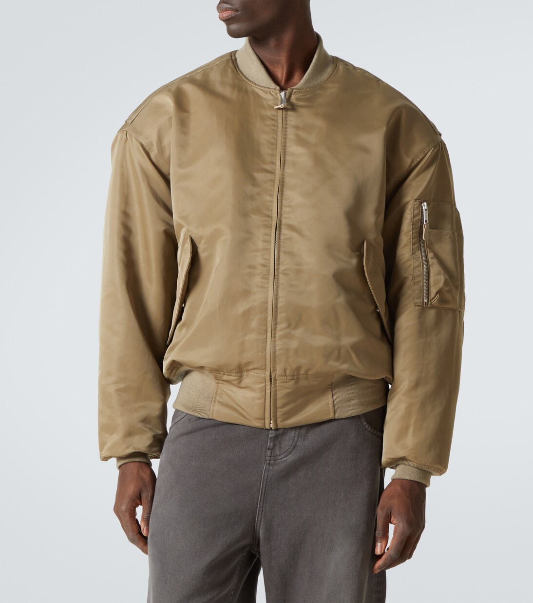 Broad smocked bomber jacket | Entire Studios