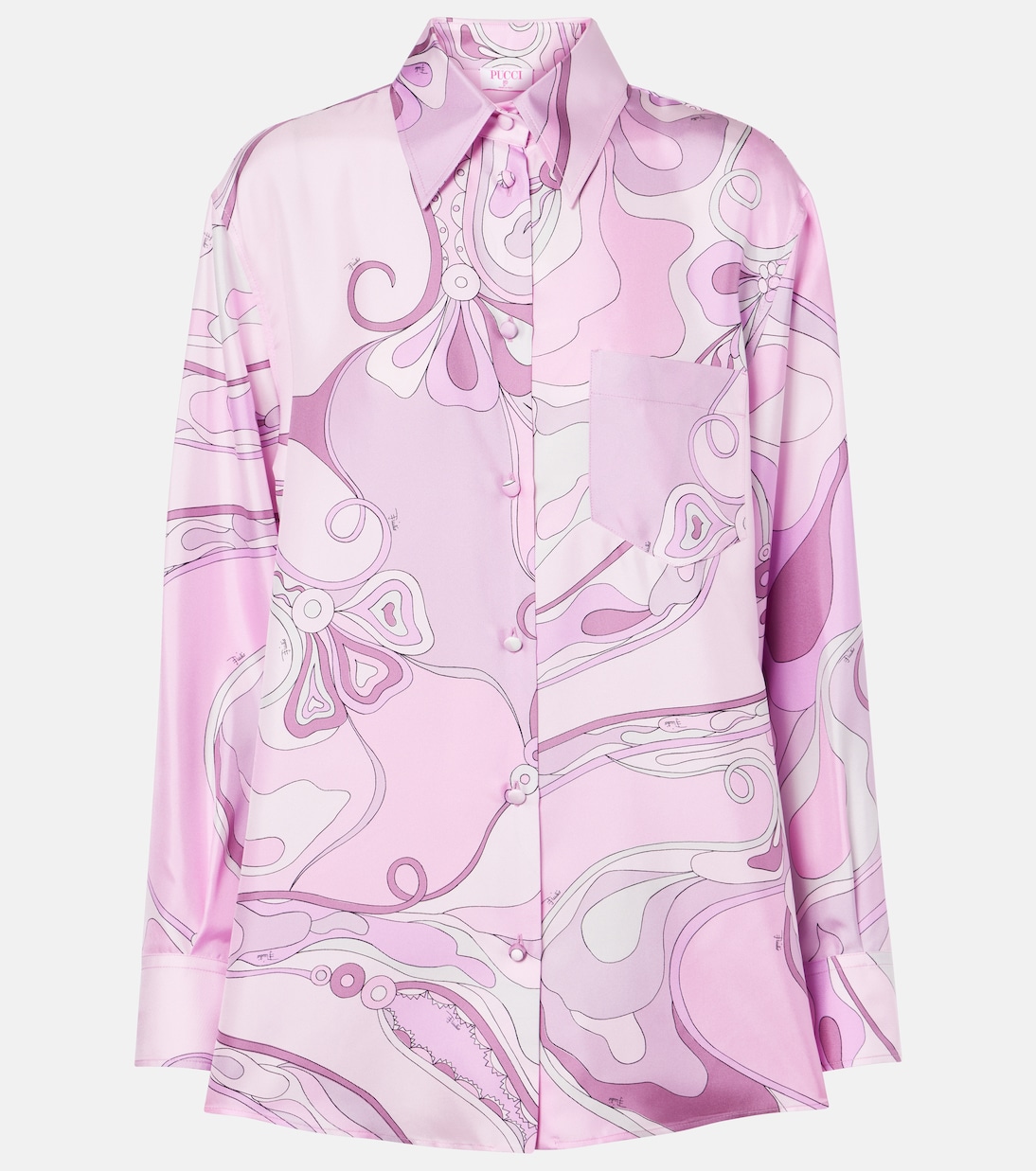 Camicia Orchidee in twill di seta | Pucci