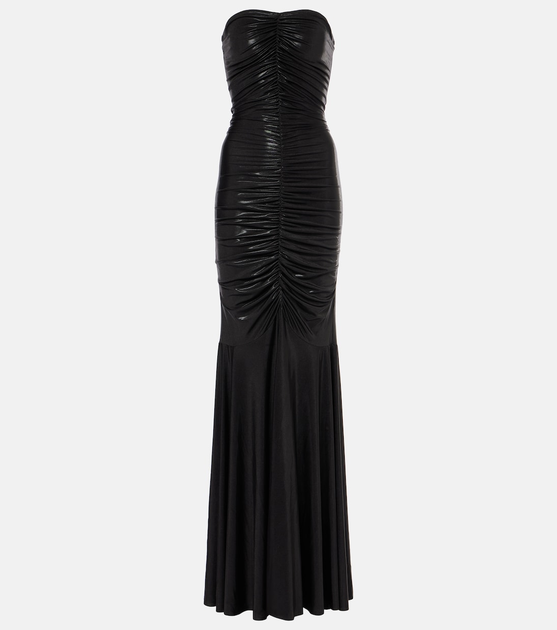 Ruched lamé gown | Norma Kamali