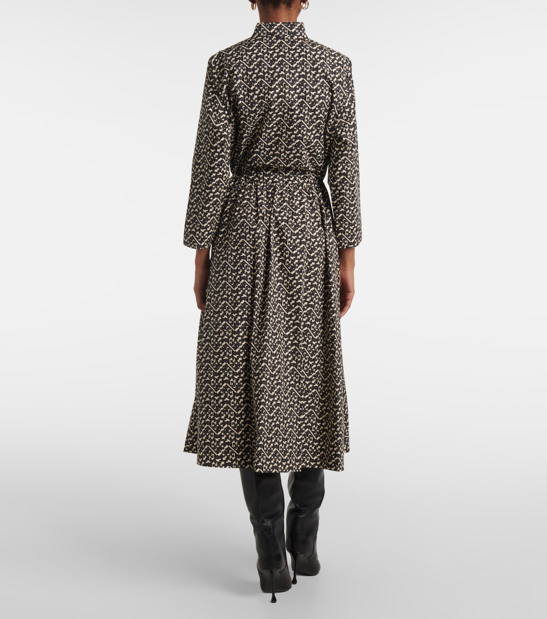 Robe chemise imprimée en coton | Tory Burch