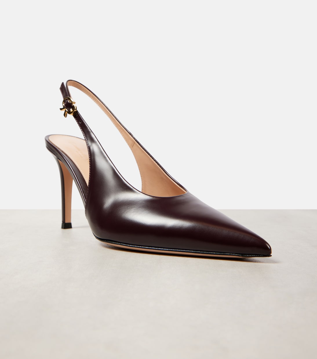 Robbie 85 patent leather slingback pumps | Gianvito Rossi