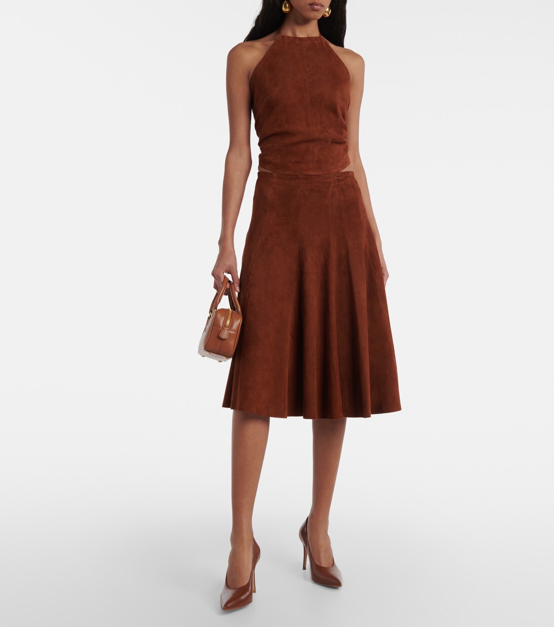 Midirock Sabrina aus Veloursleder | Stouls