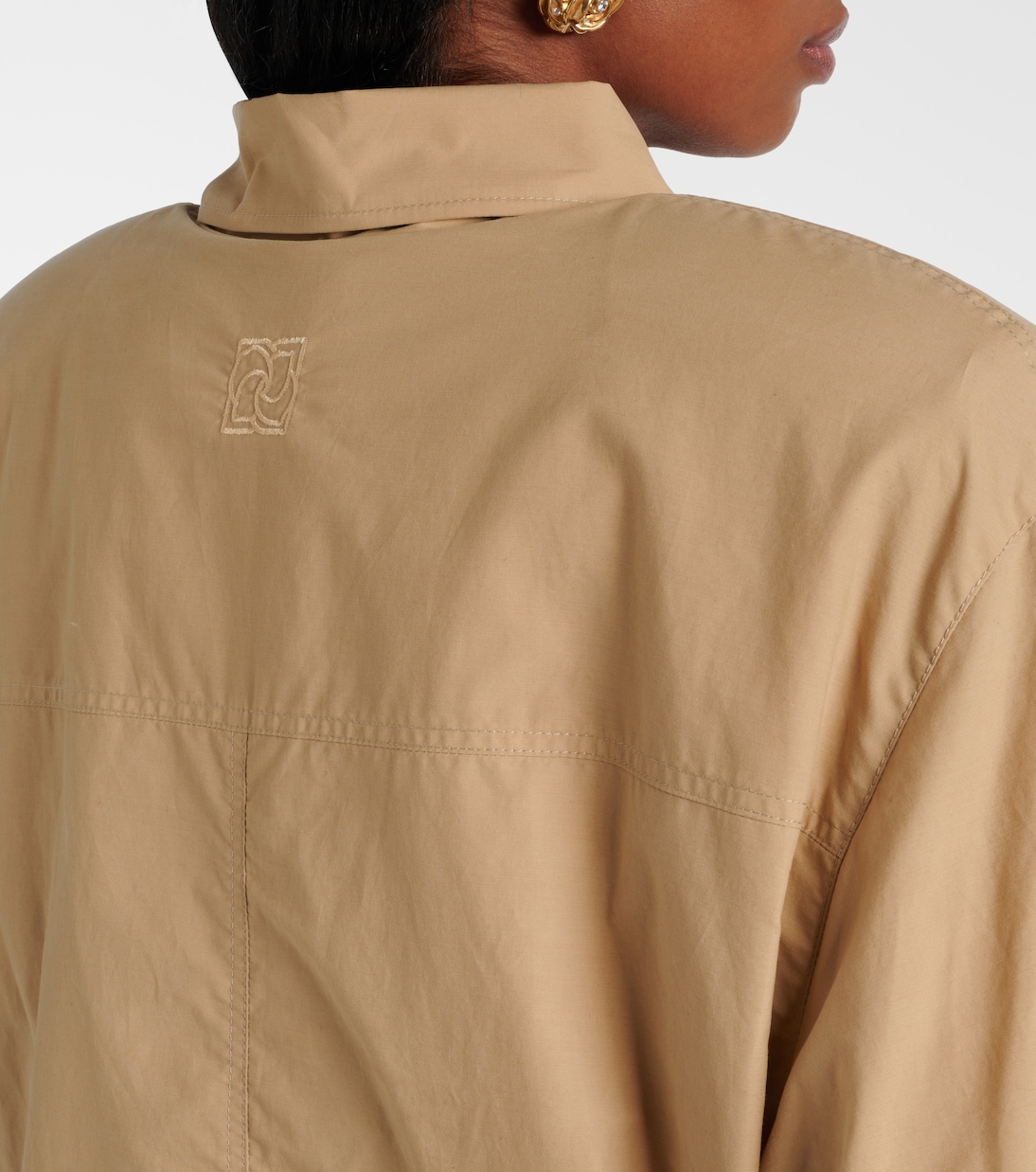 Chaqueta bomber de mezcla de algodón oversized | Magda Butrym