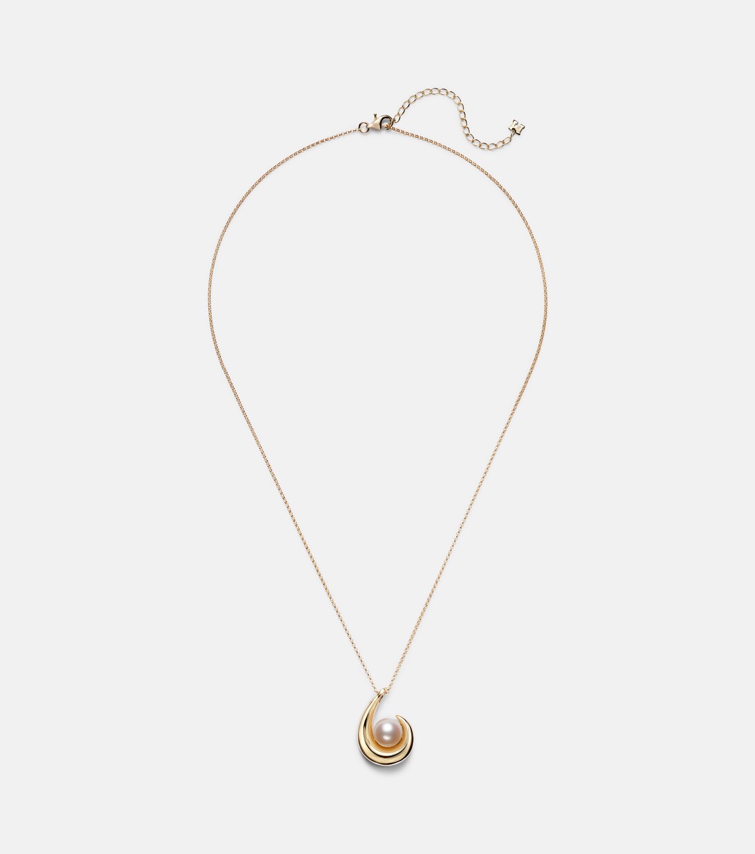 Collier Pearl Curl en or 14 ct et perle d'eau douce | Mateo