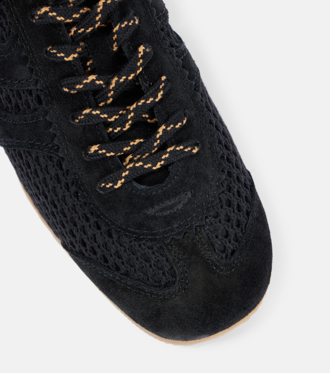 Suede-trimmed mesh sneakers  | Dries Van Noten