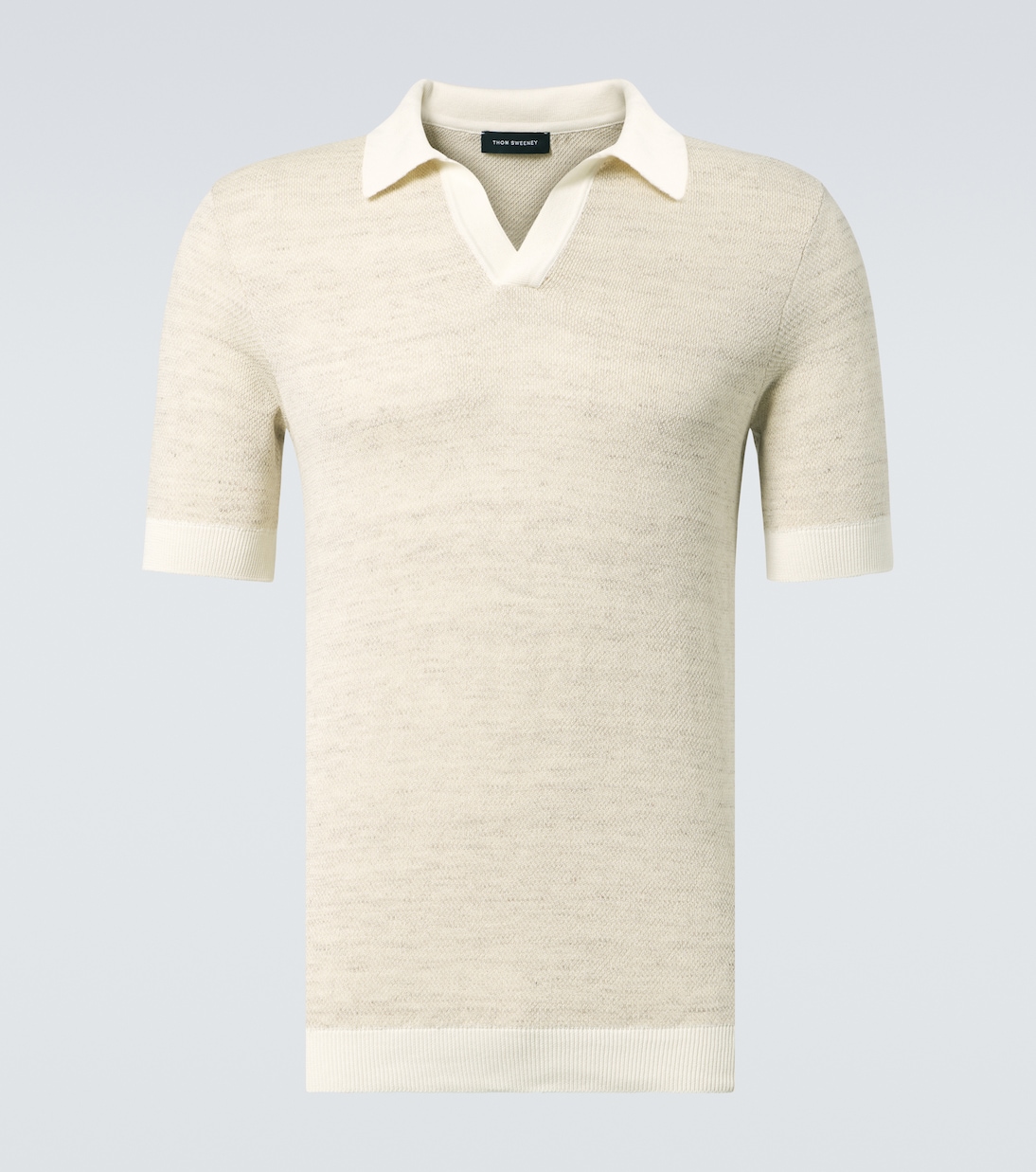 Cotton-blend polo shirt | Thom Sweeney