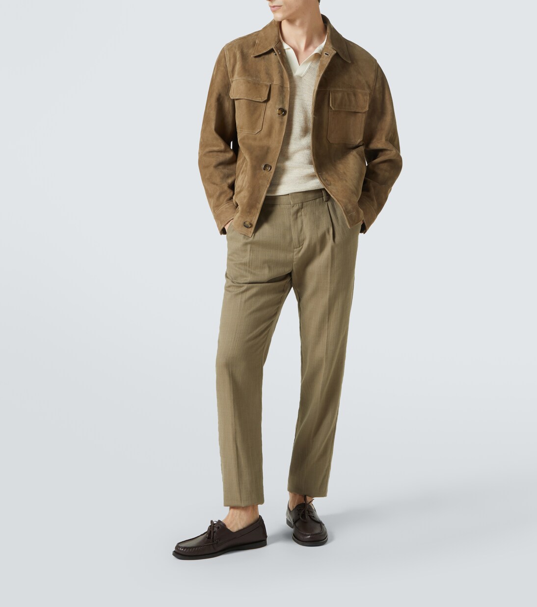 Cotton-blend polo shirt | Thom Sweeney