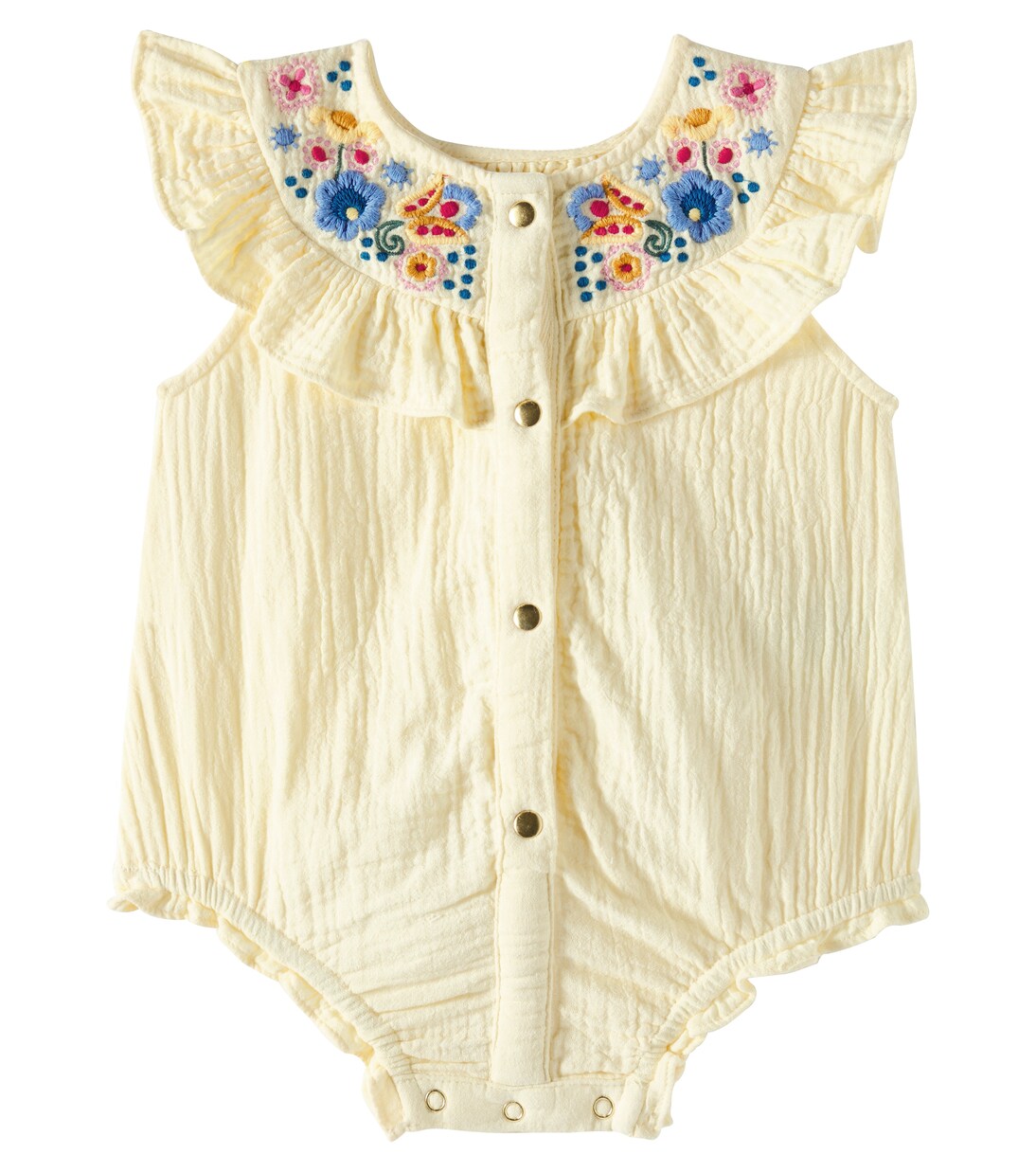 Baby Jade embroidered cotton playsuit | Louise Misha