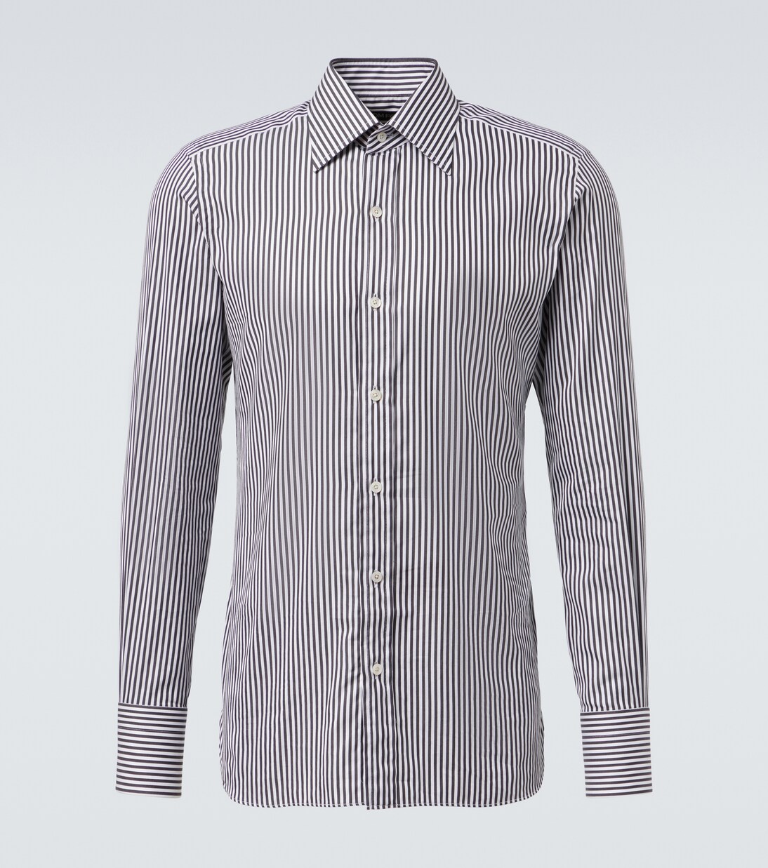Ladder striped cotton shirt | Tom Ford