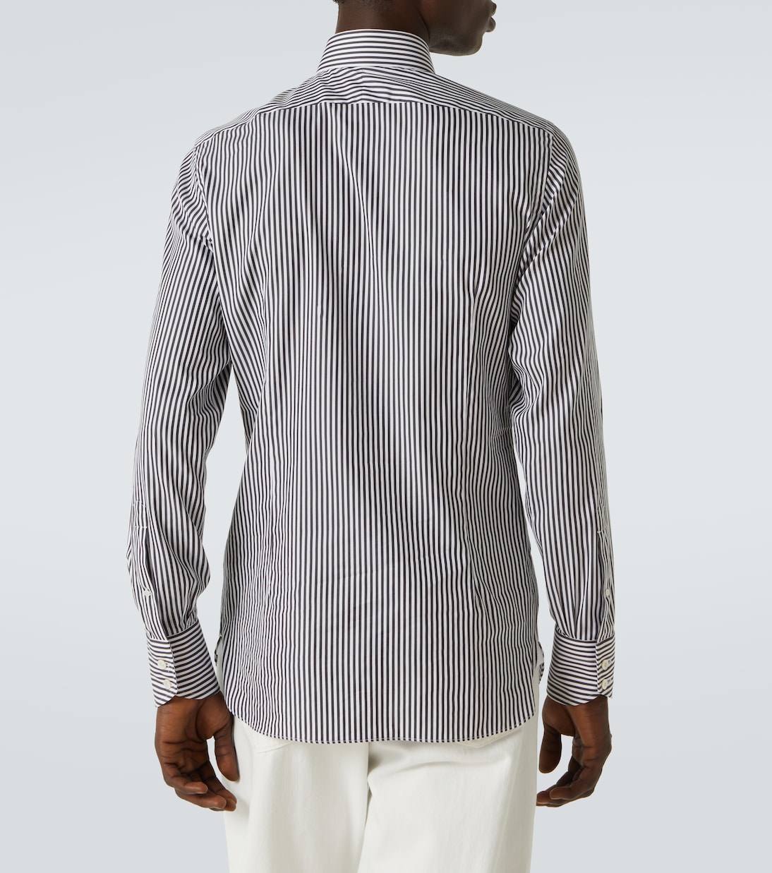 Ladder striped cotton shirt | Tom Ford