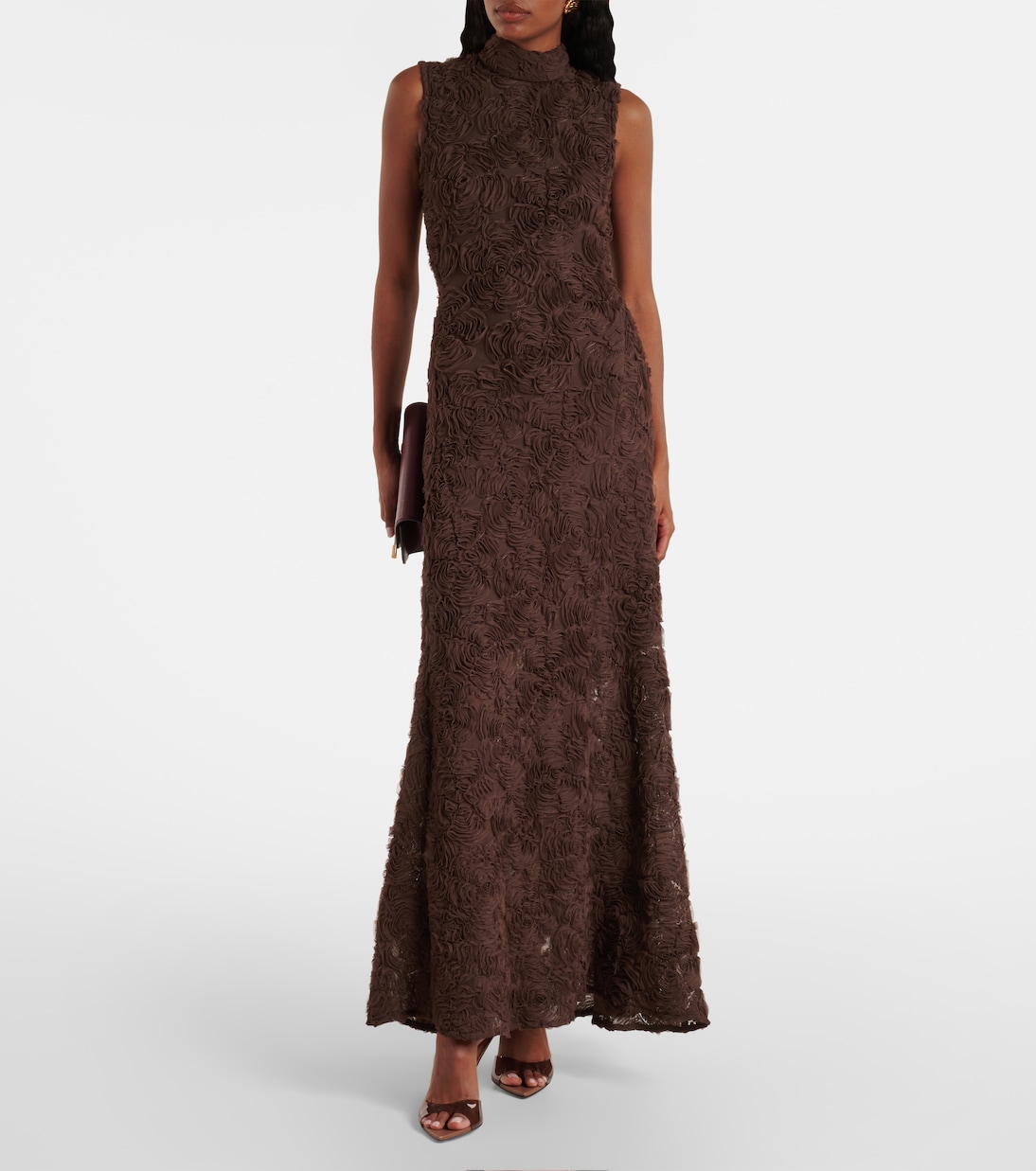 Maxikleid aus Crêpe | Rotate