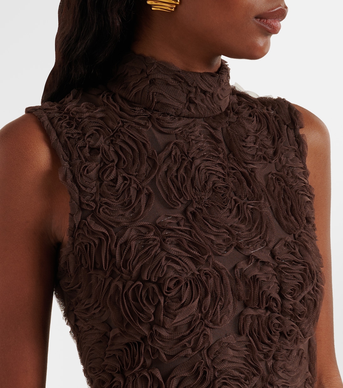 Maxikleid aus Crêpe | Rotate