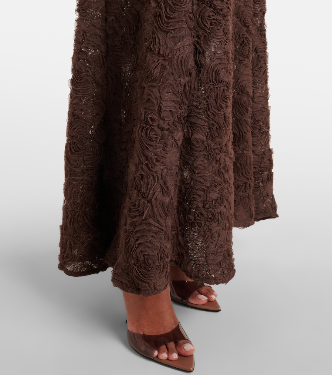 Maxikleid aus Crêpe | Rotate