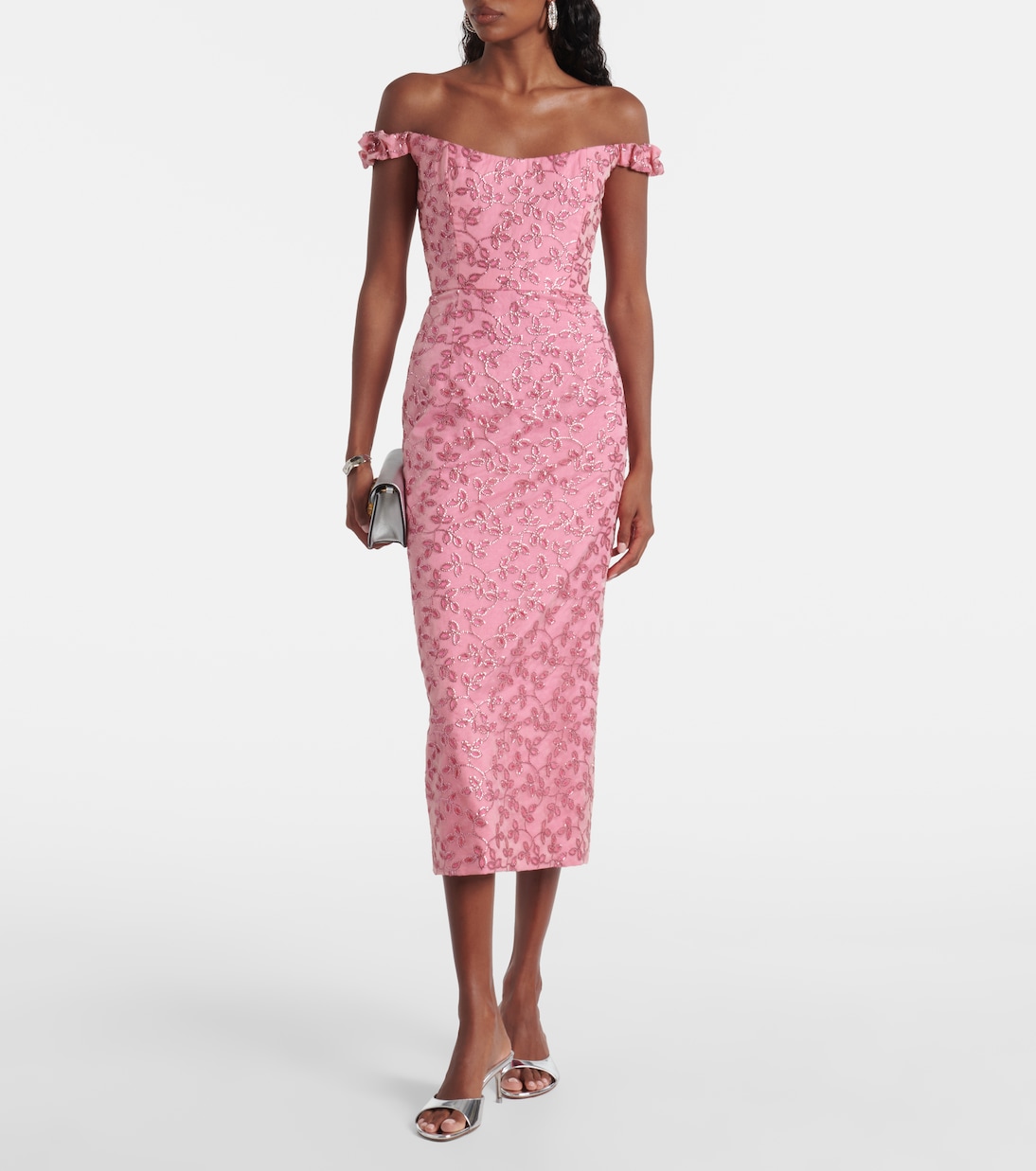 Robe midi Amina à sequins | Markarian