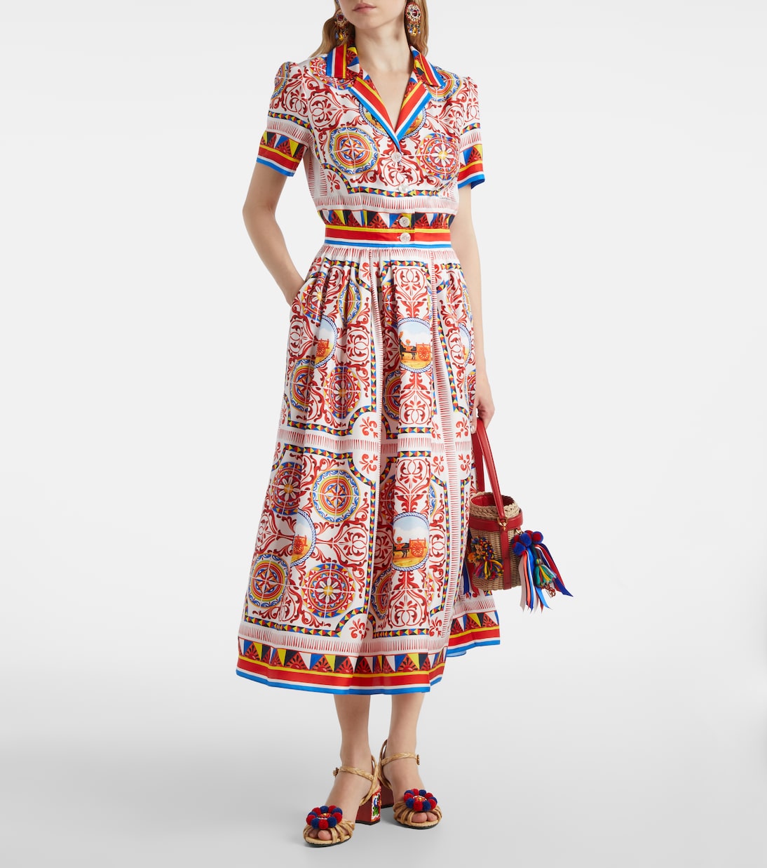 Taormina 60 embellished raffia sandals | Dolce&Gabbana