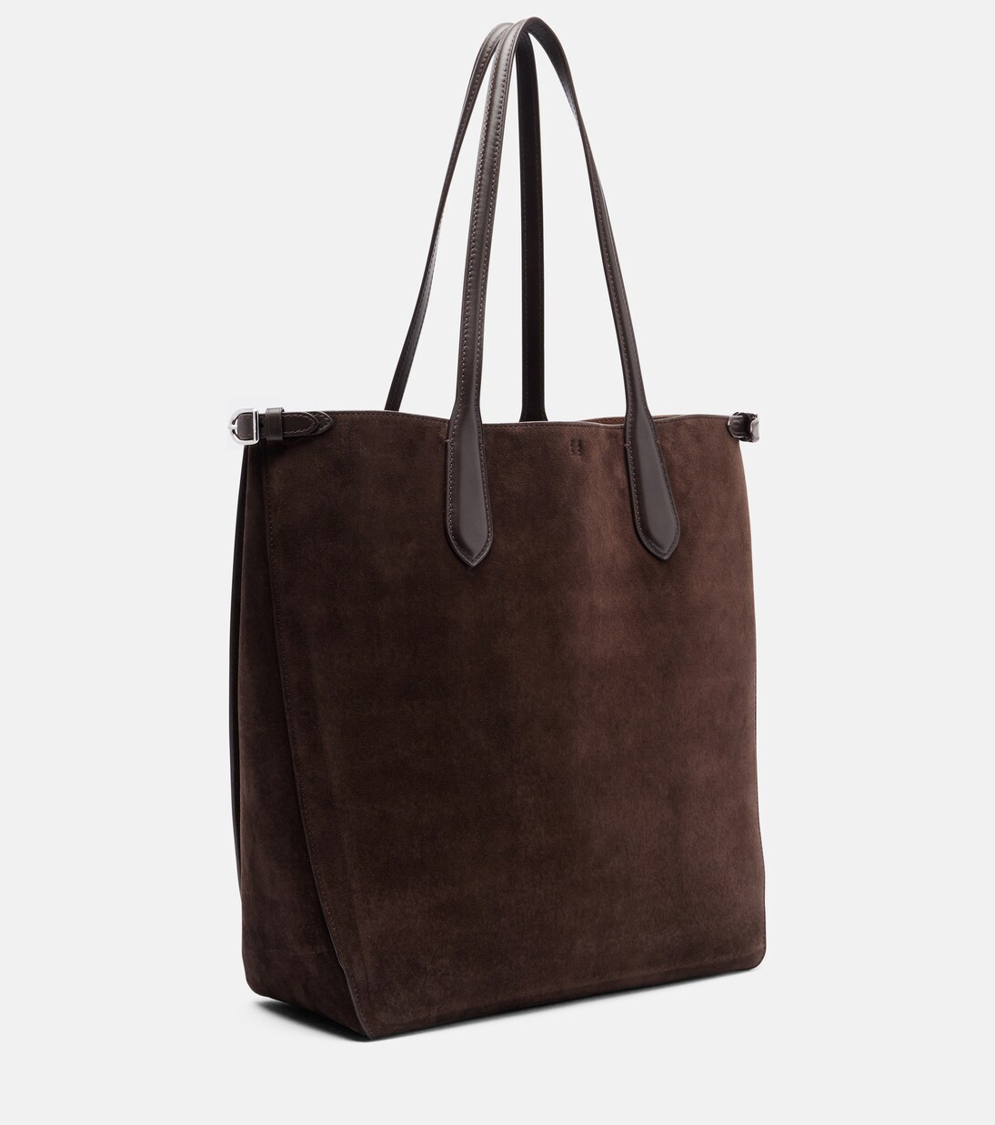 Leather-trimmed suede shopper | Polo Ralph Lauren