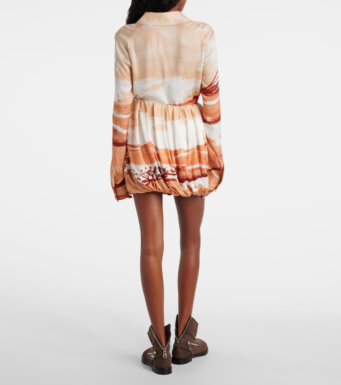 Printed draped miniskirt | JW Anderson