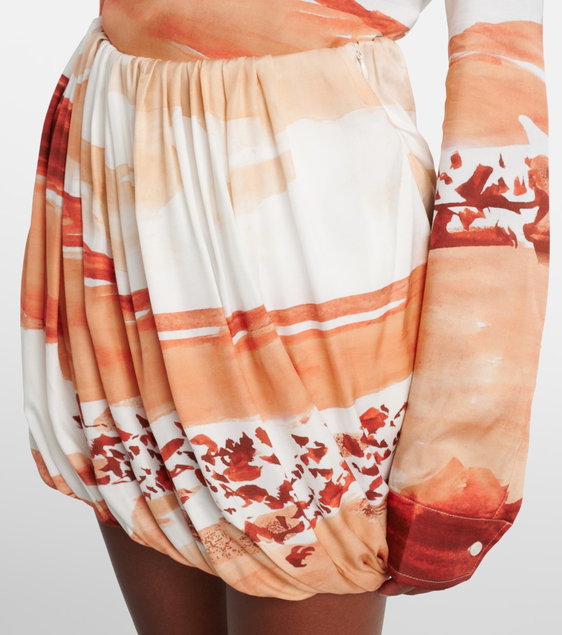 Printed draped miniskirt | JW Anderson