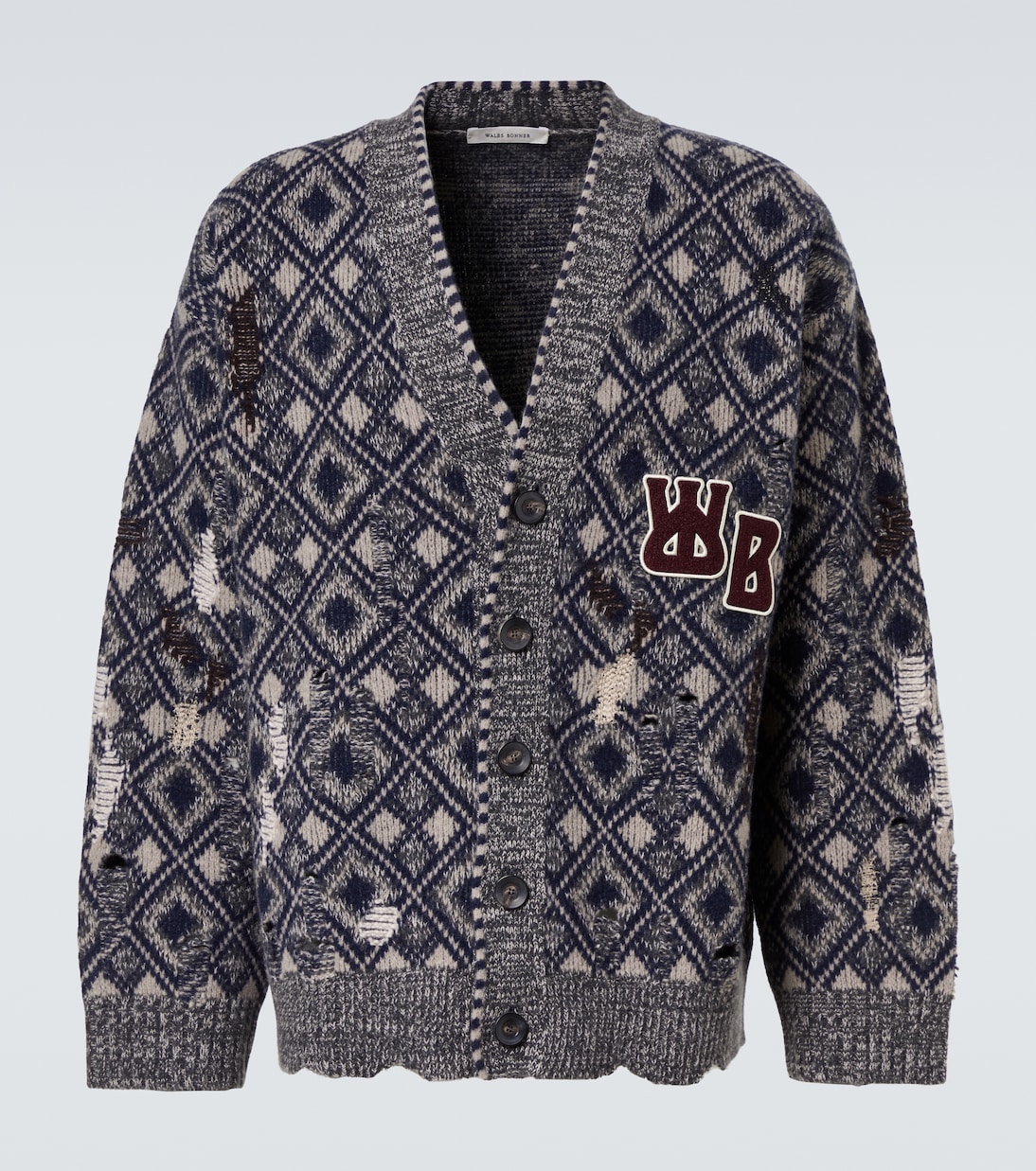 Sibling oversized wool cardigan | Wales Bonner