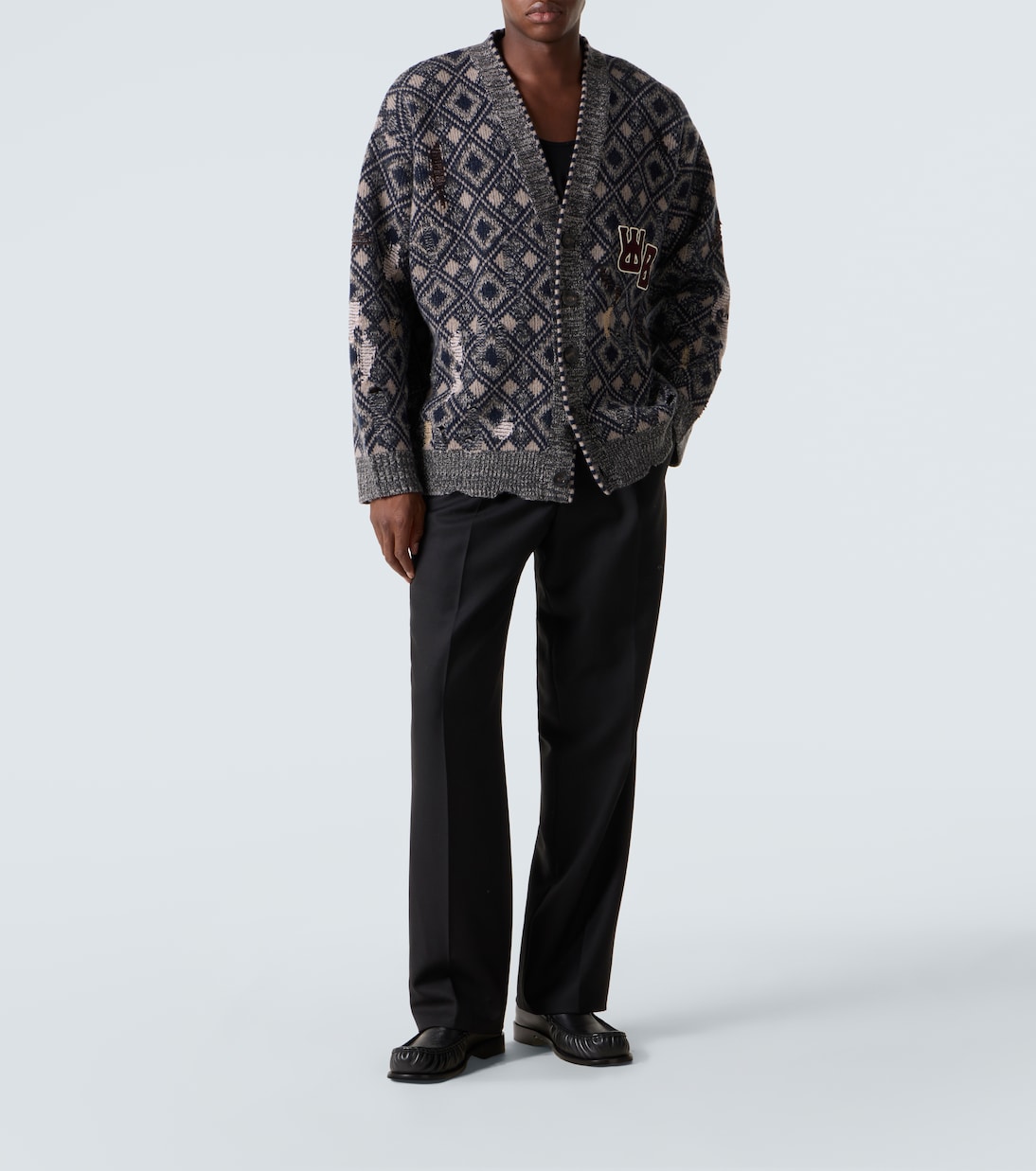 Sibling oversized wool cardigan | Wales Bonner