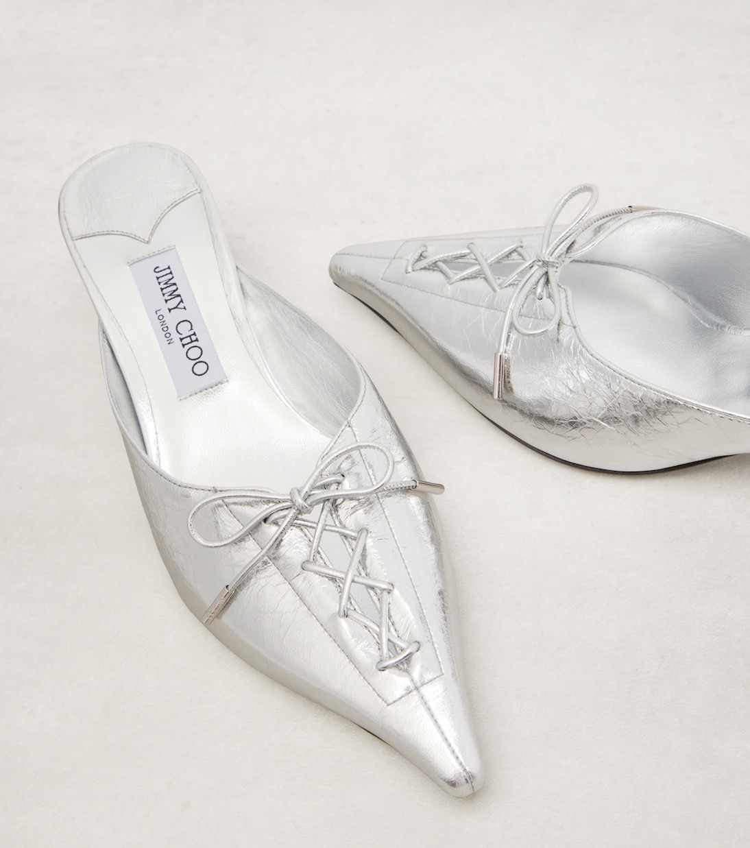 Scarlett 50 metallic leather mules | Jimmy Choo